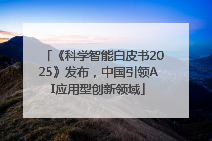 《科学智能白皮书2025》发布，中国引领AI应用型创新领域