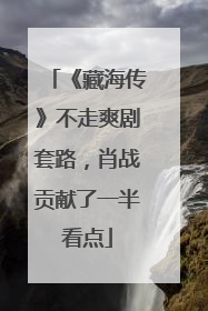 《藏海传》不走爽剧套路，肖战贡献了一半看点