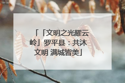 「文明之光耀云岭」罗平县：共沐文明 满城皆美