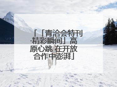 「青洽会特刊·精彩瞬间」高原心跳 在开放合作中澎湃