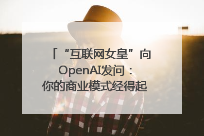 “互联网女皇”向OpenAI发问：你的商业模式经得起价格战考验么？
