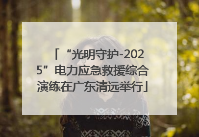 “光明守护-2025”电力应急救援综合演练在广东清远举行