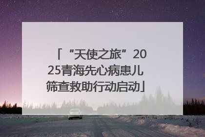 “天使之旅”2025青海先心病患儿筛查救助行动启动