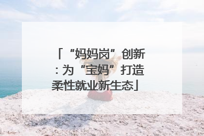 “妈妈岗”创新：为“宝妈”打造柔性就业新生态