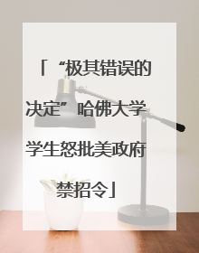 “极其错误的决定”哈佛大学学生怒批美政府禁招令