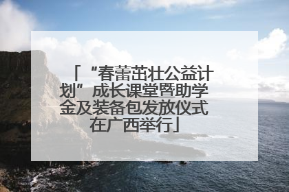“春蕾茁壮公益计划”成长课堂暨助学金及装备包发放仪式在广西举行