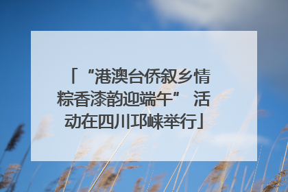 “港澳台侨叙乡情 粽香漆韵迎端午” 活动在四川邛崃举行