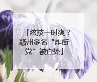 炫技一时爽？赣州多名“炸街党”被查处