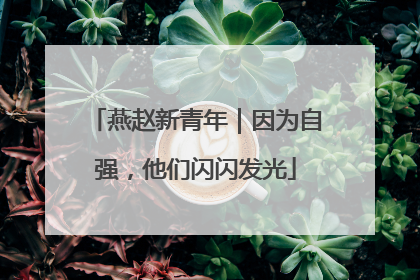 燕赵新青年｜因为自强，他们闪闪发光