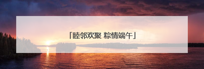 睦邻欢聚 粽情端午