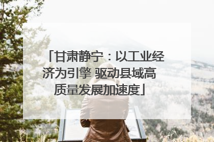 甘肃静宁：以工业经济为引擎 驱动县域高质量发展加速度