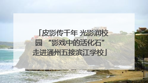 皮影传千年 光影润校园 “影戏中的活化石”走进通州五接滨江学校