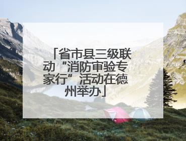 省市县三级联动“消防审验专家行”活动在德州举办