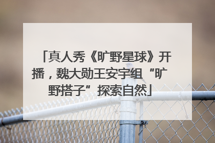 真人秀《旷野星球》开播，魏大勋王安宇组“旷野搭子”探索自然