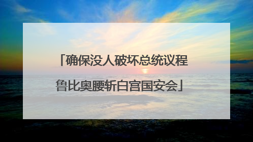 确保没人破坏总统议程 鲁比奥腰斩白宫国安会