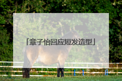 章子怡回应短发造型