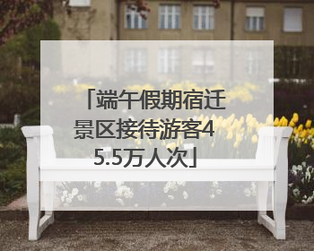 端午假期宿迁景区接待游客45.5万人次