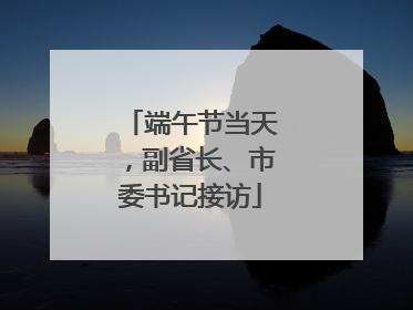 端午节当天，副省长、市委书记接访