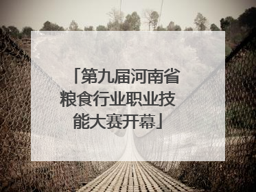 第九届河南省粮食行业职业技能大赛开幕