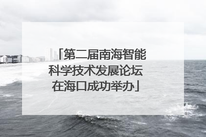 第二届南海智能科学技术发展论坛在海口成功举办