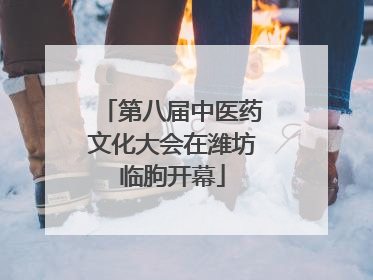 第八届中医药文化大会在潍坊临朐开幕