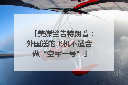 美媒警告特朗普：外国送的飞机不适合做“空军一号”