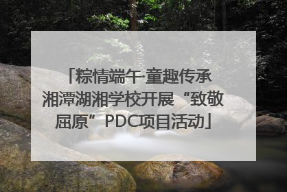 粽情端午·童趣传承 湘潭湖湘学校开展“致敬屈原”PDC项目活动