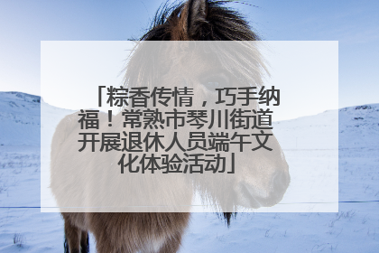 粽香传情，巧手纳福！常熟市琴川街道开展退休人员端午文化体验活动