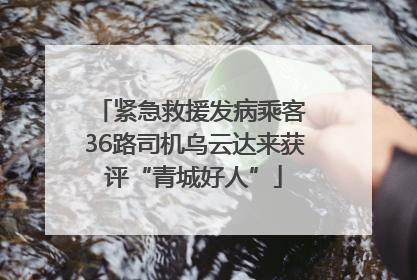 紧急救援发病乘客 36路司机乌云达来获评“青城好人”