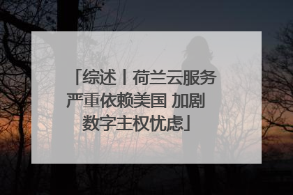 综述丨荷兰云服务严重依赖美国 加剧数字主权忧虑