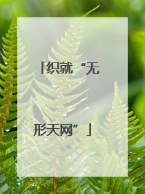 织就“无形天网”