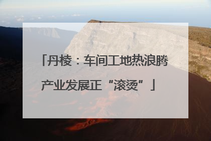 丹棱：车间工地热浪腾产业发展正“滚烫”