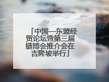 中国—东盟经贸论坛暨第三届链博会推介会在吉隆坡举行