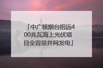 中广核烟台招远400兆瓦海上光伏项目全容量并网发电