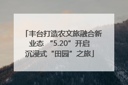 丰台打造农文旅融合新业态 “5.20”开启沉浸式“田园”之旅