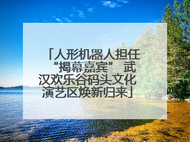 人形机器人担任“揭幕嘉宾” 武汉欢乐谷码头文化演艺区焕新归来