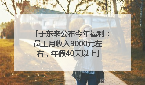 于东来公布今年福利：员工月收入9000元左右，年假40天以上