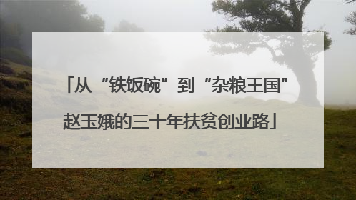 从“铁饭碗”到“杂粮王国” 赵玉娥的三十年扶贫创业路