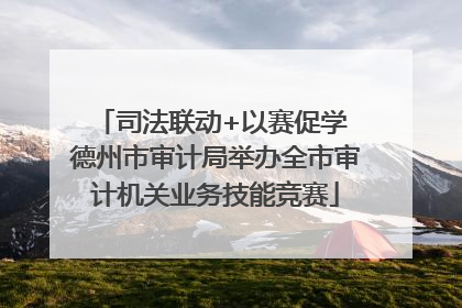司法联动+以赛促学 德州市审计局举办全市审计机关业务技能竞赛