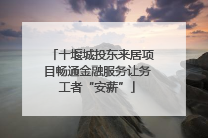 十堰城投东来居项目畅通金融服务让务工者“安薪”