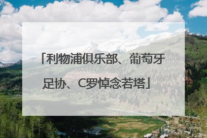 利物浦俱乐部、葡萄牙足协、C罗悼念若塔