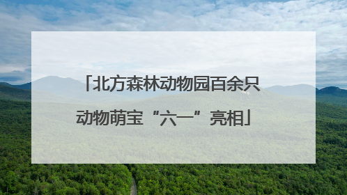 北方森林动物园百余只动物萌宝“六一”亮相