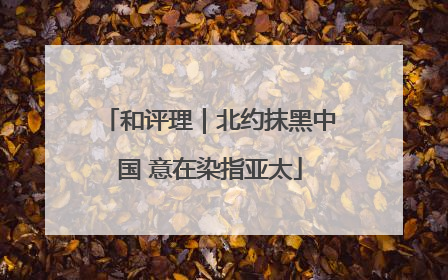 和评理｜北约抹黑中国 意在染指亚太