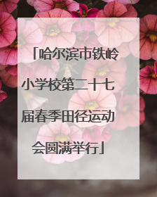 哈尔滨市铁岭小学校第二十七届春季田径运动会圆满举行