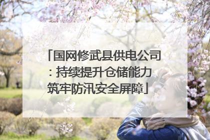 国网修武县供电公司：持续提升仓储能力 筑牢防汛安全屏障