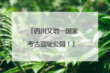 四川又增一国家考古遗址公园！
