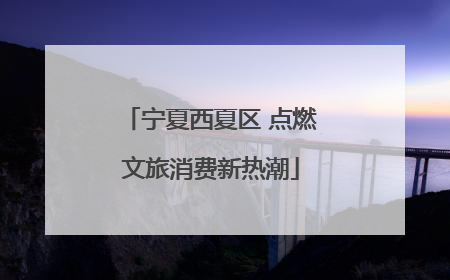 宁夏西夏区 点燃文旅消费新热潮