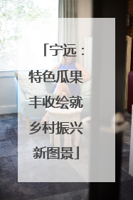 宁远：特色瓜果丰收绘就乡村振兴新图景