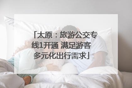 太原：旅游公交专线1开通 满足游客多元化出行需求