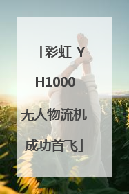 彩虹-YH1000无人物流机成功首飞
